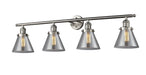 Innovations - 215-SN-G43 - Four Light Bath Vanity - Franklin Restoration - Brushed Satin Nickel