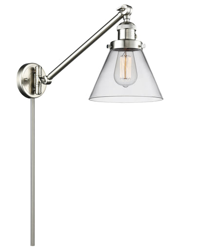 Franklin Restoration One Light Swing Arm Lamp Brushed Satin Nickel