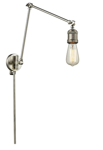 Franklin Restoration One Light Swing Arm Lamp Brushed Satin Nickel