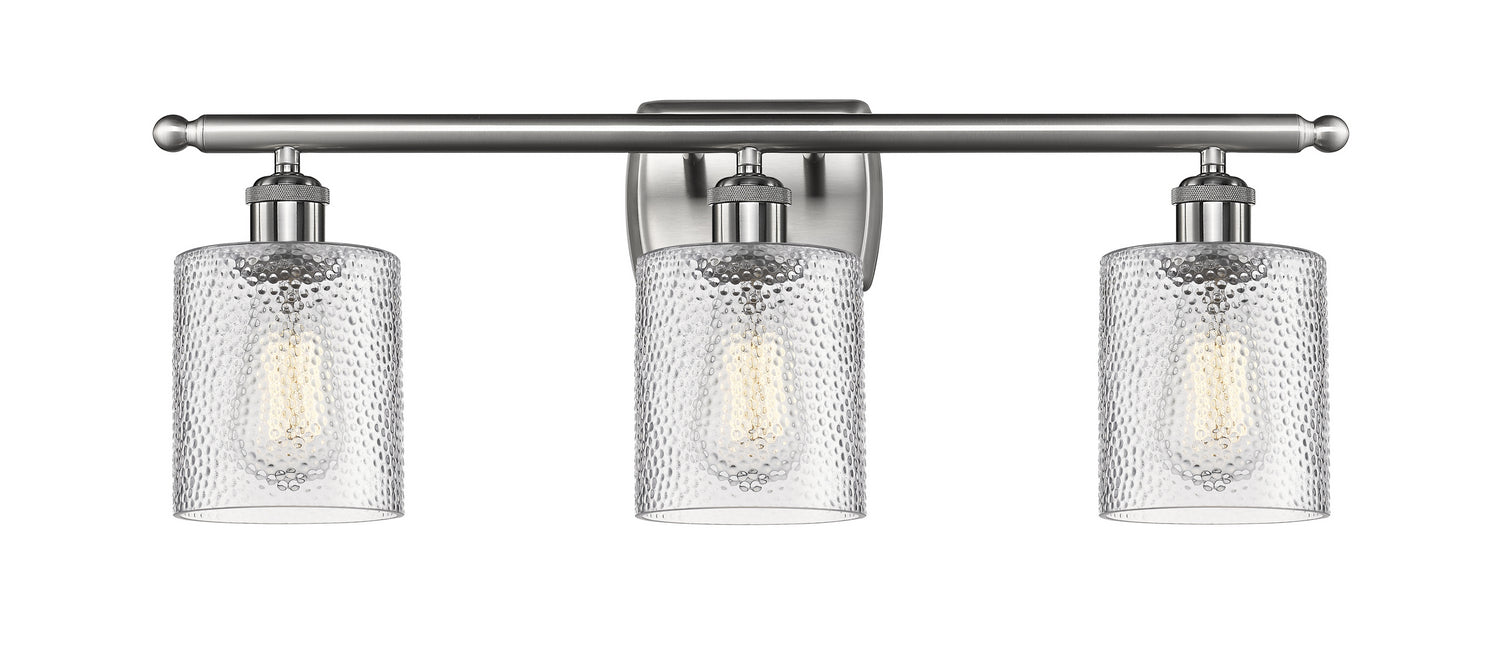 Innovations - 516-3W-SN-G112 - Three Light Bath Vanity - Ballston - Brushed Satin Nickel