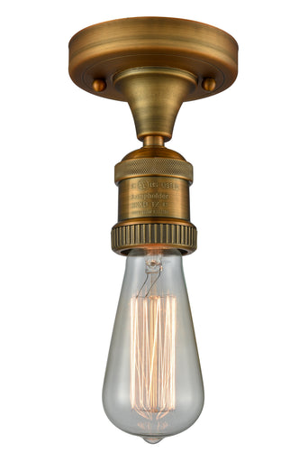 Franklin Restoration One Light Semi-Flush Mount Brushed Brass