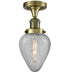 Innovations - 517-1CH-AB-G165 - One Light Semi-Flush Mount - Franklin Restoration - Antique Brass