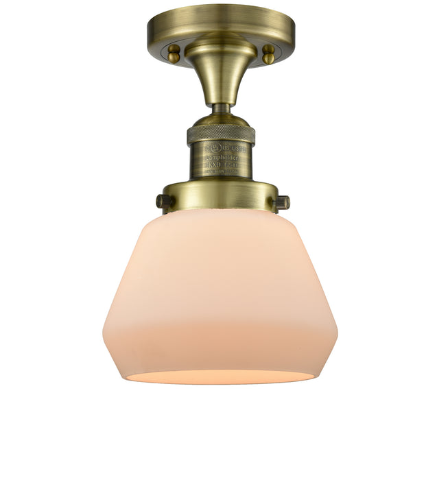 Innovations - 517-1CH-AB-G171 - One Light Semi-Flush Mount - Franklin Restoration - Antique Brass