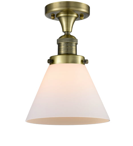 One Light Semi-Flush Mount