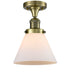 Innovations - 517-1CH-AB-G41 - One Light Semi-Flush Mount - Franklin Restoration - Antique Brass