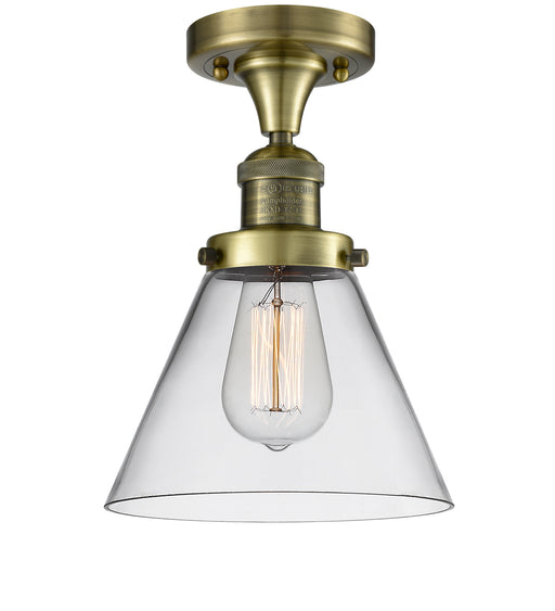 Innovations - 517-1CH-AB-G42 - One Light Semi-Flush Mount - Franklin Restoration - Antique Brass