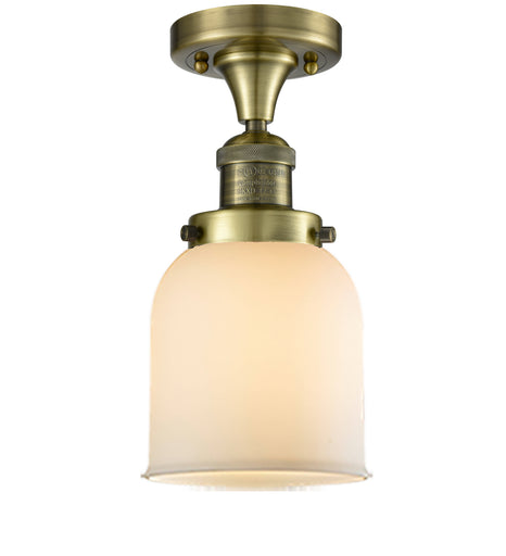 One Light Semi-Flush Mount