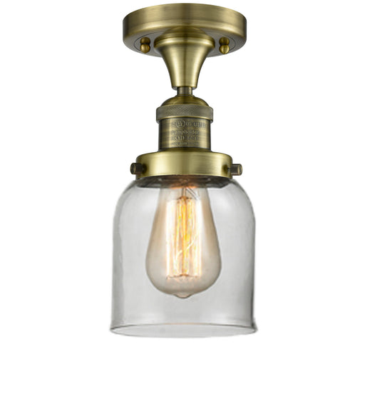 Innovations - 517-1CH-AB-G52 - One Light Semi-Flush Mount - Franklin Restoration - Antique Brass