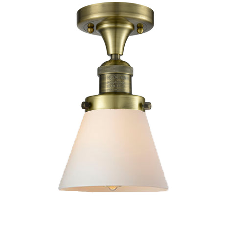 One Light Semi-Flush Mount