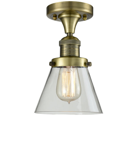 One Light Semi-Flush Mount