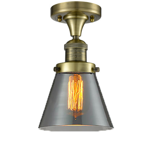 Innovations - 517-1CH-AB-G63 - One Light Semi-Flush Mount - Franklin Restoration - Antique Brass