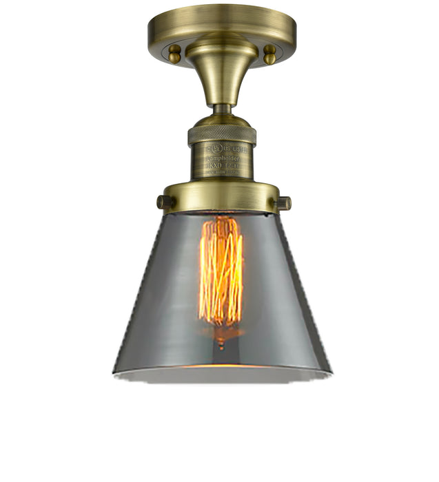 Innovations - 517-1CH-AB-G63 - One Light Semi-Flush Mount - Franklin Restoration - Antique Brass