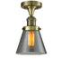 Innovations - 517-1CH-AB-G63 - One Light Semi-Flush Mount - Franklin Restoration - Antique Brass