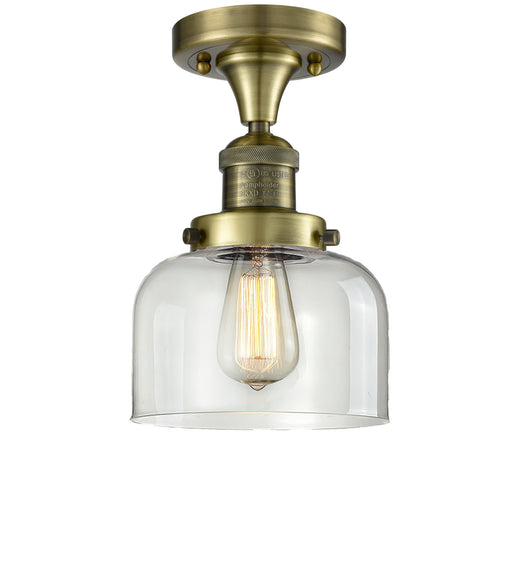 Innovations - 517-1CH-AB-G72 - One Light Semi-Flush Mount - Franklin Restoration - Antique Brass