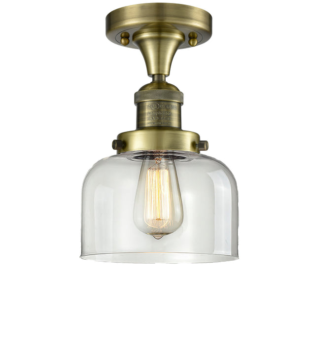 Innovations - 517-1CH-AB-G72 - One Light Semi-Flush Mount - Franklin Restoration - Antique Brass