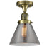 Innovations - 517-1CH-AB-G73 - One Light Semi-Flush Mount - Franklin Restoration - Antique Brass