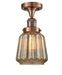 Innovations - 517-1CH-AC-G146 - One Light Semi-Flush Mount - Franklin Restoration - Antique Copper