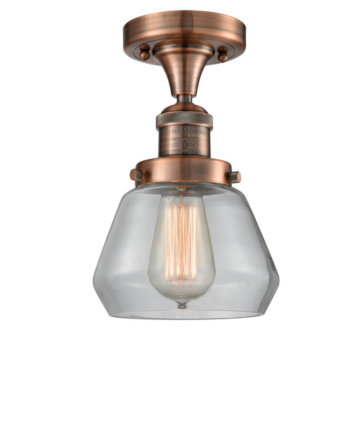 Innovations - 517-1CH-AC-G172 - One Light Semi-Flush Mount - Franklin Restoration - Antique Copper