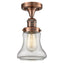 Innovations - 517-1CH-AC-G192 - One Light Semi-Flush Mount - Franklin Restoration - Antique Copper
