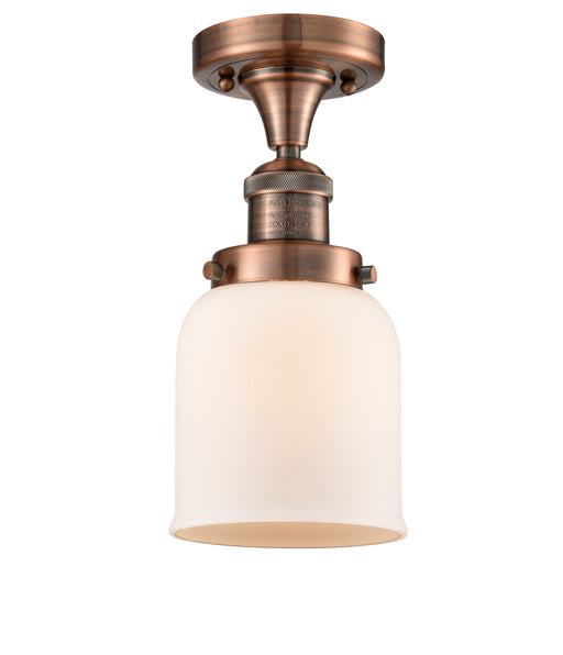 Innovations - 517-1CH-AC-G51 - One Light Semi-Flush Mount - Franklin Restoration - Antique Copper