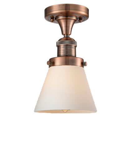 One Light Semi-Flush Mount