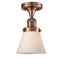 Innovations - 517-1CH-AC-G61 - One Light Semi-Flush Mount - Franklin Restoration - Antique Copper