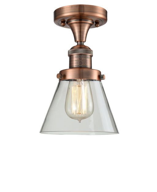 Innovations - 517-1CH-AC-G62 - One Light Semi-Flush Mount - Franklin Restoration - Antique Copper