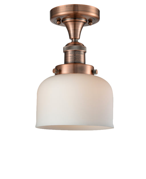 Innovations - 517-1CH-AC-G71 - One Light Semi-Flush Mount - Franklin Restoration - Antique Copper