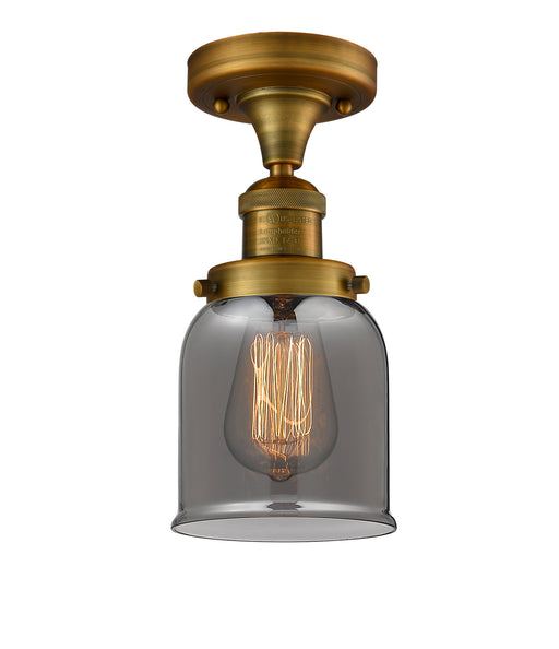 Innovations - 517-1CH-BB-G53 - One Light Semi-Flush Mount - Franklin Restoration - Brushed Brass