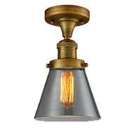 Innovations - 517-1CH-BB-G63 - One Light Semi-Flush Mount - Franklin Restoration - Brushed Brass