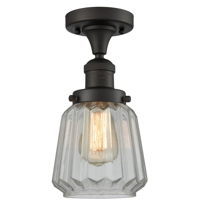 Innovations - 517-1CH-OB-G142 - One Light Semi-Flush Mount - Franklin Restoration - Oil Rubbed Bronze