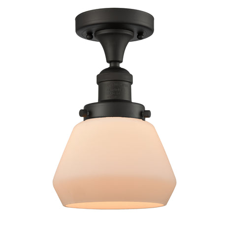 Franklin Restoration One Light Semi-Flush Mount Oil Rubbed Bronze