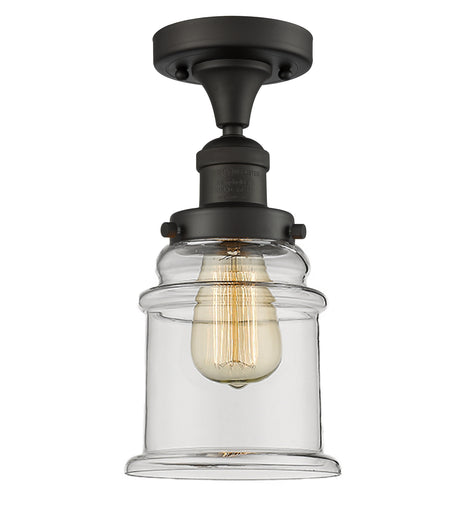 Franklin Restoration One Light Semi-Flush Mount Oil Rubbed Bronze