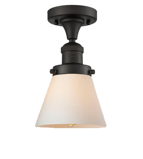 One Light Semi-Flush Mount