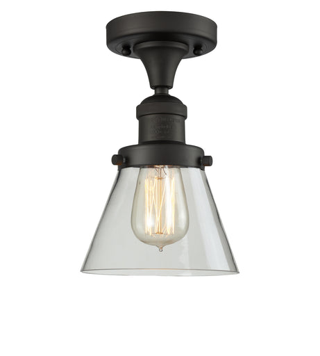 Franklin Restoration One Light Semi-Flush Mount Oil Rubbed Bronze