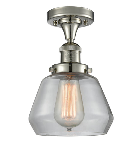 Franklin Restoration One Light Semi-Flush Mount Polished Nickel