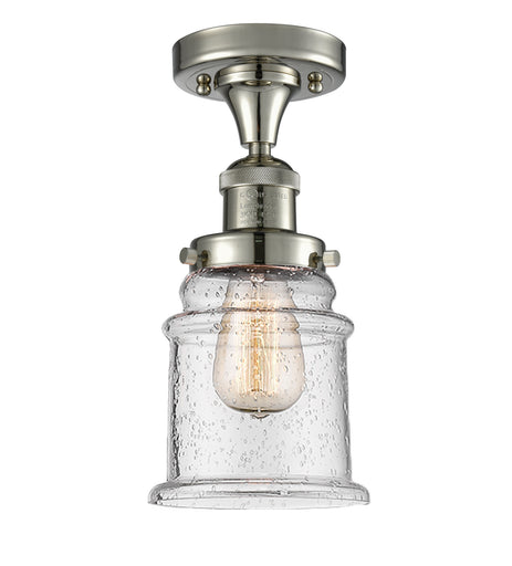 Franklin Restoration One Light Semi-Flush Mount Polished Nickel