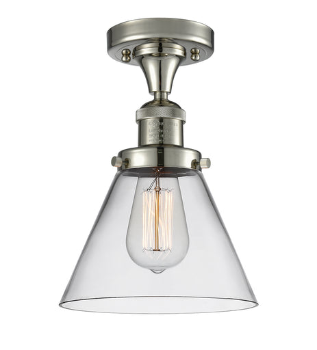 Franklin Restoration One Light Semi-Flush Mount Polished Nickel