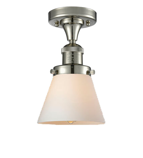 Franklin Restoration One Light Semi-Flush Mount Polished Nickel