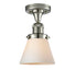 Innovations - 517-1CH-PN-G61 - One Light Semi-Flush Mount - Franklin Restoration - Polished Nickel