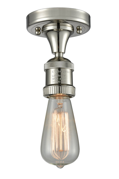 Innovations - 517-1C-PN - One Light Semi-Flush Mount - Franklin Restoration - Polished Nickel