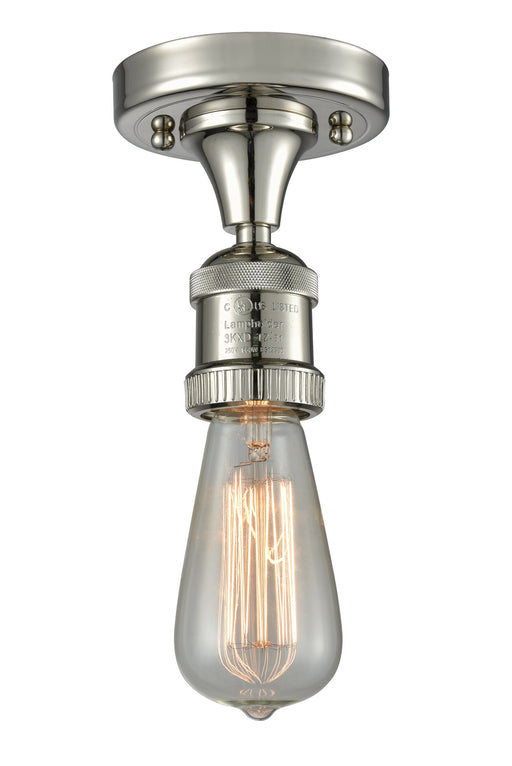 Innovations - 517-1C-PN - One Light Semi-Flush Mount - Franklin Restoration - Polished Nickel