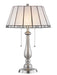 Dale Tiffany - STT17025 - Two Light Table Lamp - Brushed Nickel