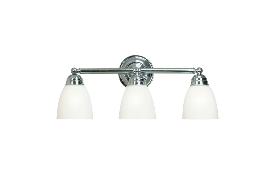 Trans Globe Imports - 3357 PC - Three Light Bath - Polished Chrome