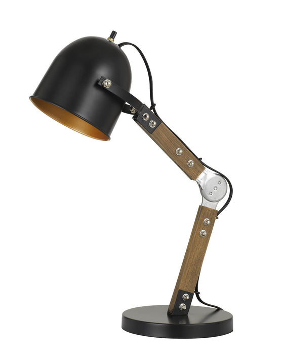 Cal Lighting - BO-2757DK - One Light Desk Lamp - Binimi - Matte Black/Wood