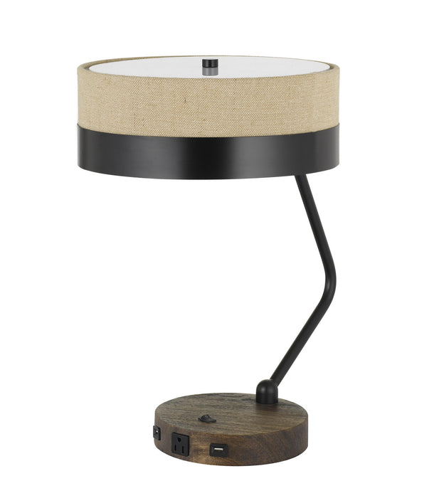 Cal Lighting - BO-2758DK-BK - Two Light Desk lamp - Parson - Wood/Black