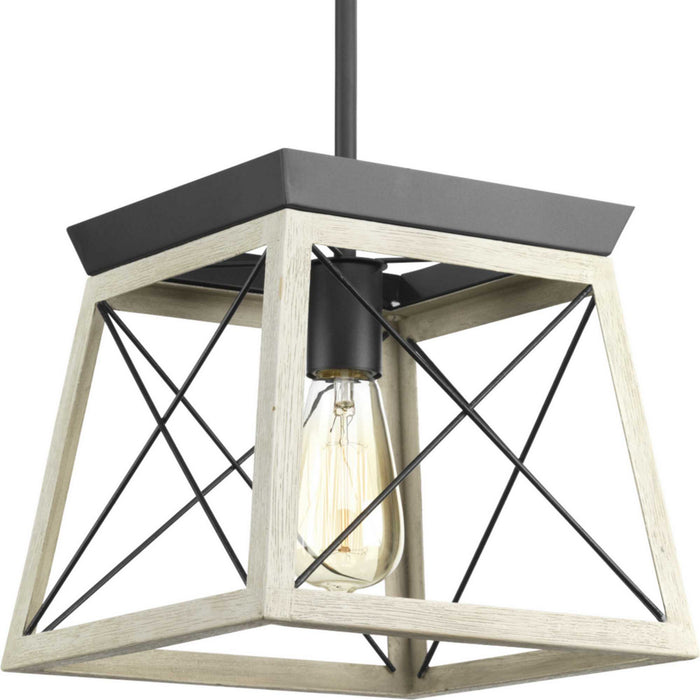 Progress Lighting - P500041-143 - One Light Mini Pendant - Briarwood - Graphite