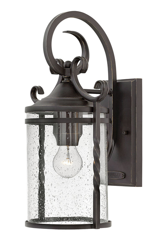 Hinkley - 1144OL-CL - One Light Wall Mount - Casa - Olde Black with Clear Seedy glass