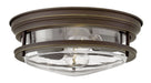 Hinkley - 3302OZ-CL - Two Light Flush Mount - Hadley - Oil Rubbed Bronze with Clear glass
