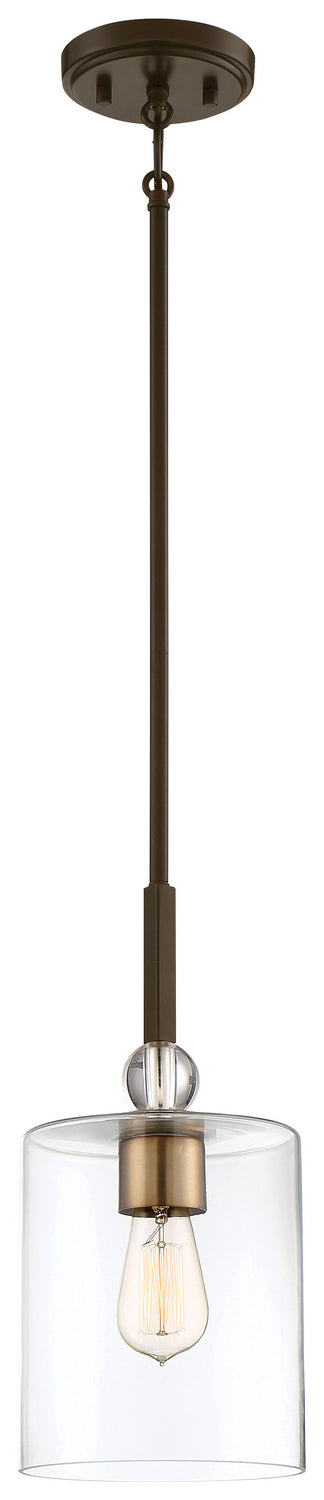 Minka-Lavery - 3089-416 - One Light Mini Pendant - Studio 5 - Painted Bronze W/Natural Brush